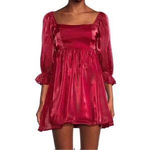 Elegant Red Mini Dress